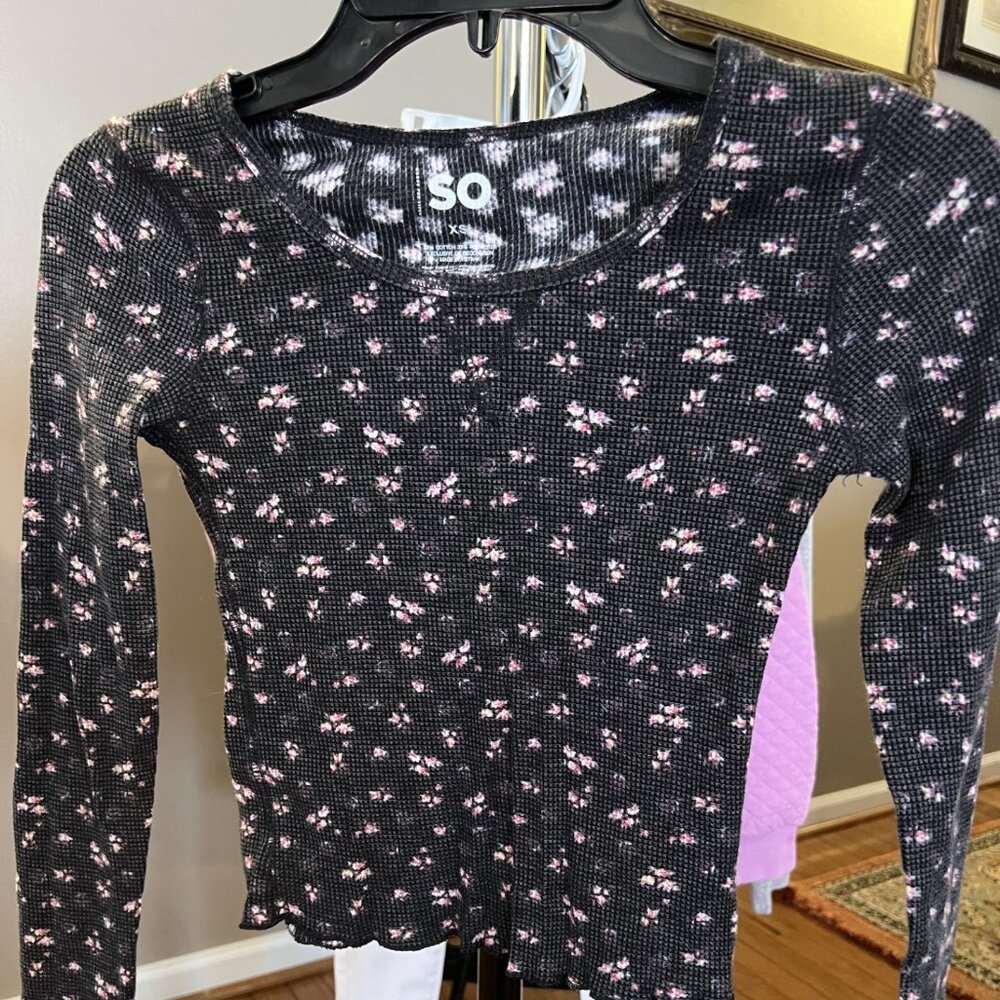 Floral long sleeve top